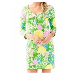 Lilly Pulitzer Palmetto Dress Hibiscus Stroll Womens Multicolor Size Small